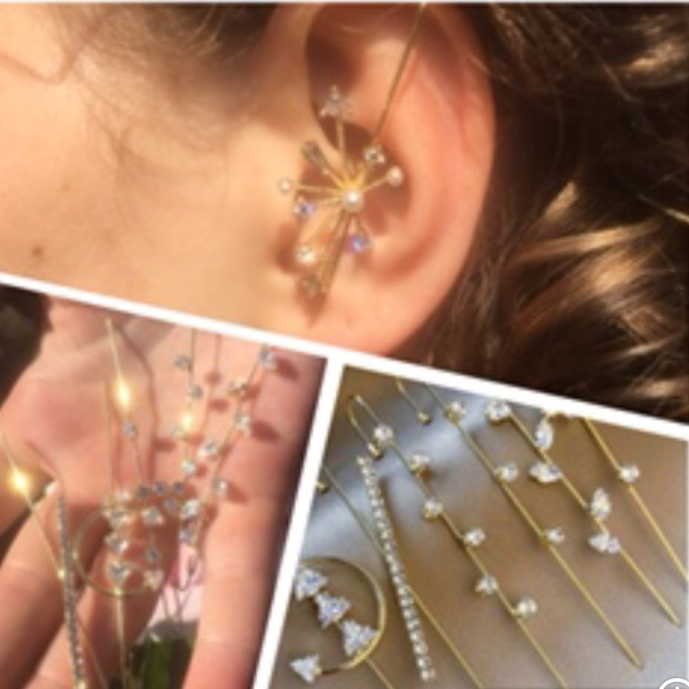 Set Of 7 Gold Ear Climbers/ $6 each